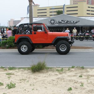 jeep at thunder beach p.c. beach florida