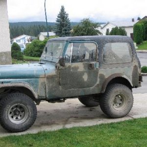 My muddy Jeep