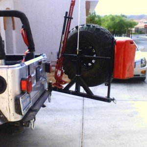Tire Carrier fab'd by Shea Irwin in Las Vegas