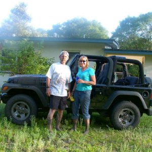 The "muds" first date.....the Jeep\'s first mud!!