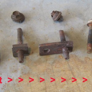Factory body mount bolts
