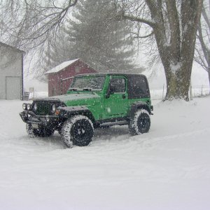 My Rubi in snowy Wisconsin