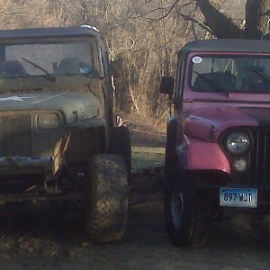 Wife and mine jeep