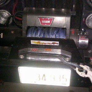 WARN WINCH WITH SYNTHENTIC ROPE