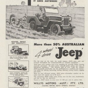 1958 WILLYS Advertisement
