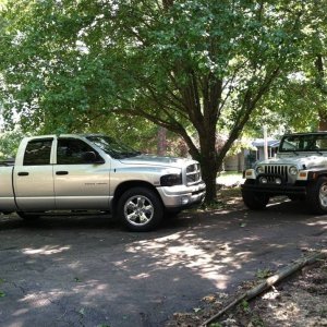 My Jeep and My Truck