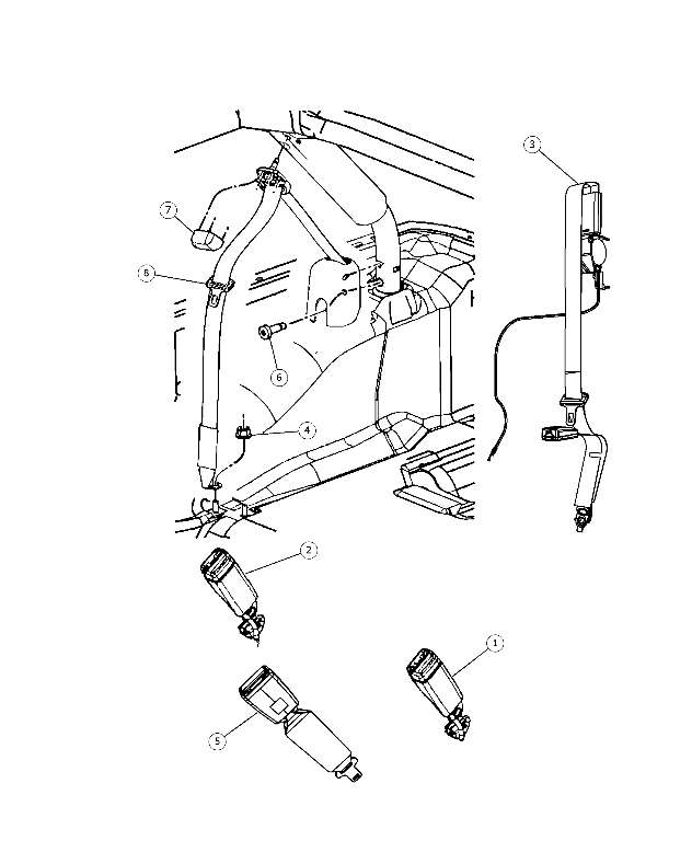 Rear seat belt stuck