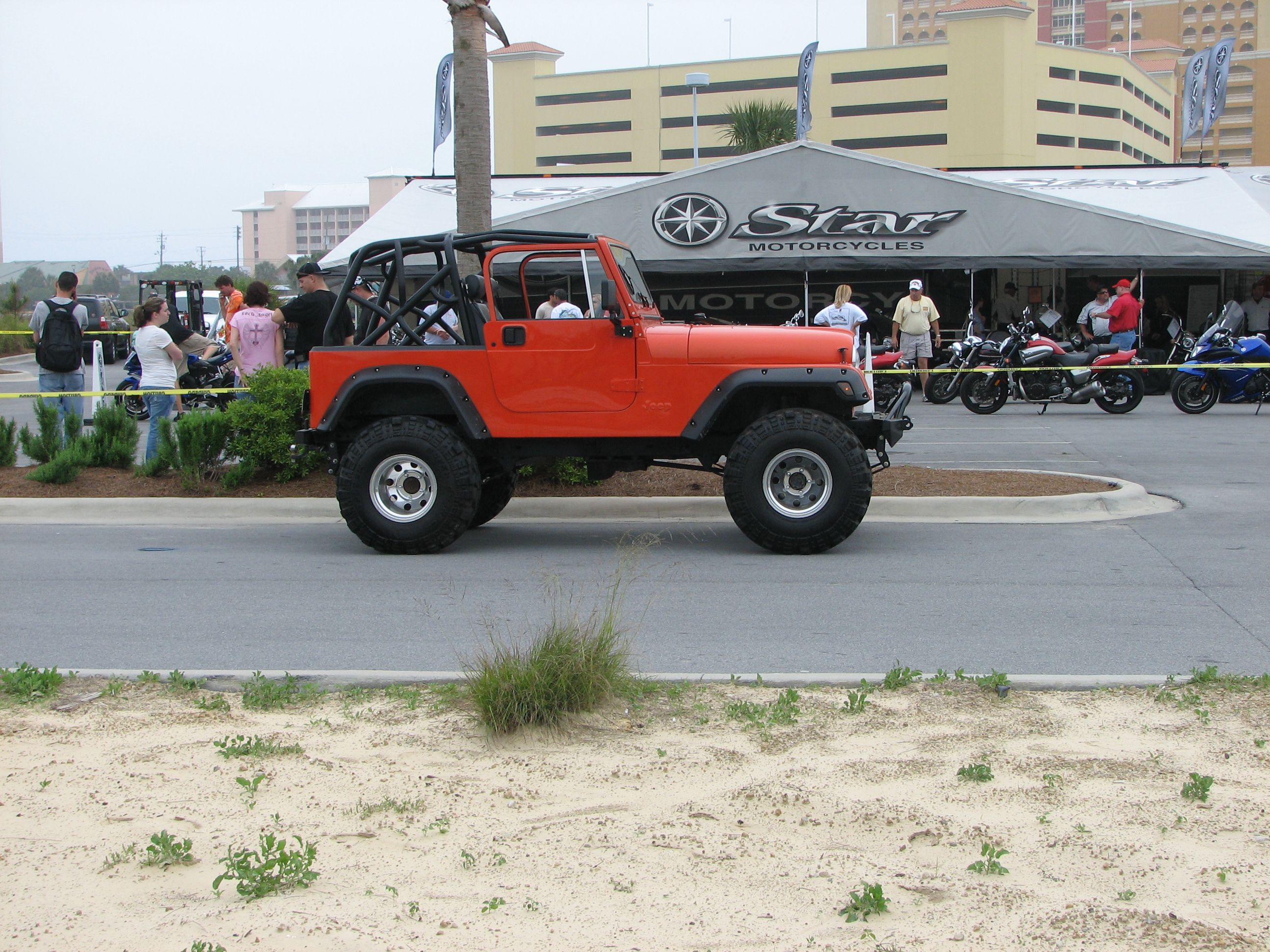 jeep at thunder beach p.c. beach florida
