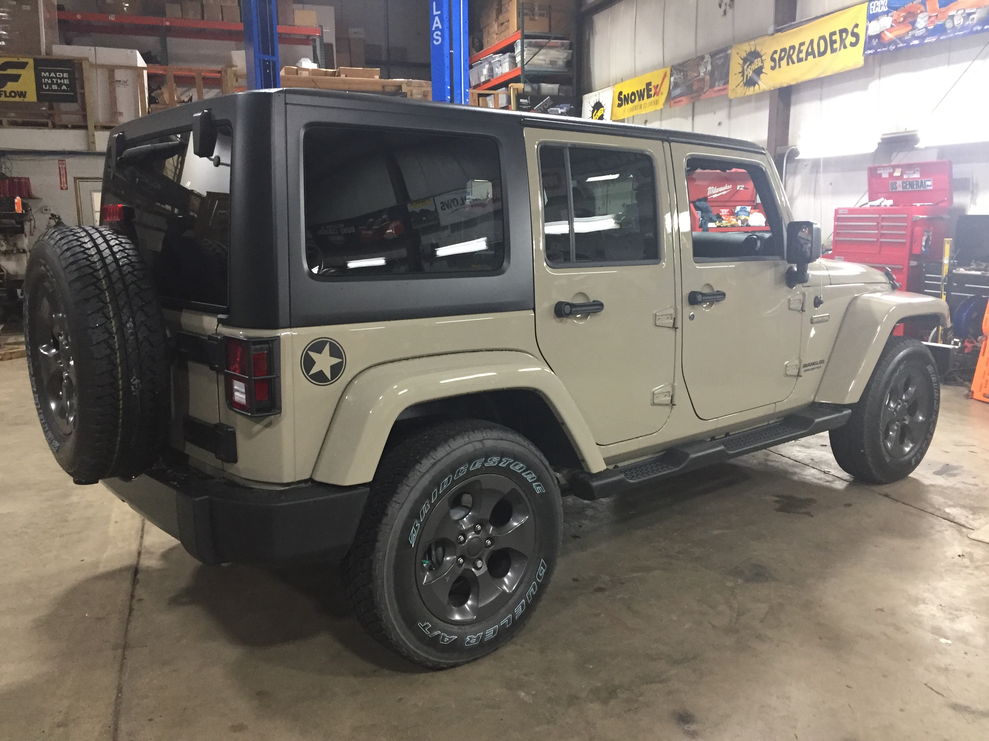 Jeep before lift kit installation