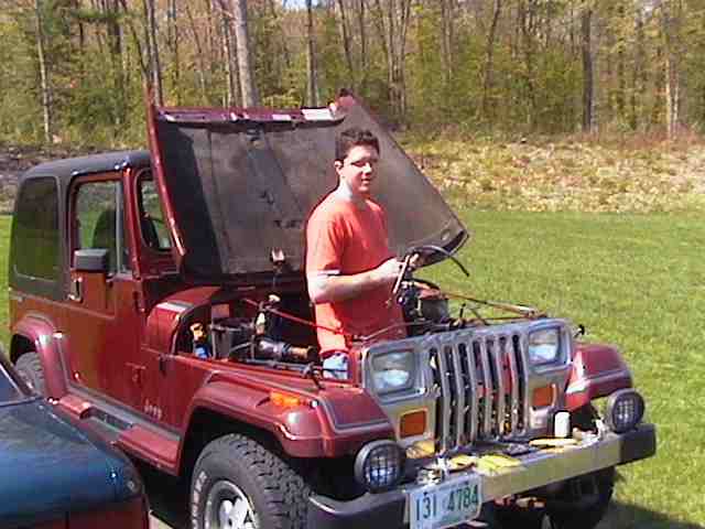 Standing In Jeep