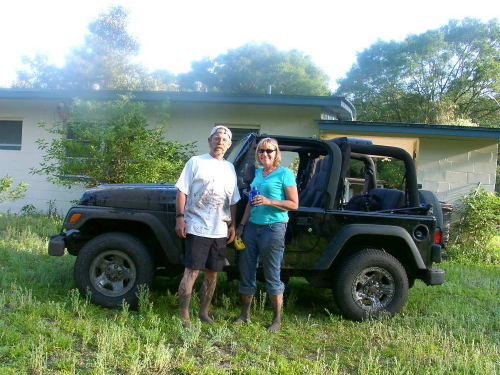 The &quot;muds&quot; first date.....the Jeep\'s first mud!!