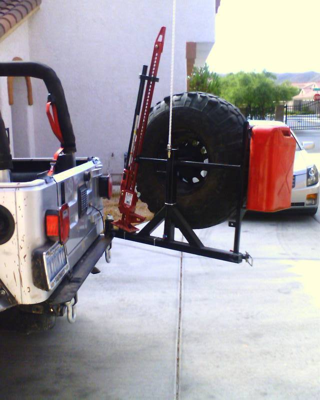 Tire Carrier fab'd by Shea Irwin in Las Vegas