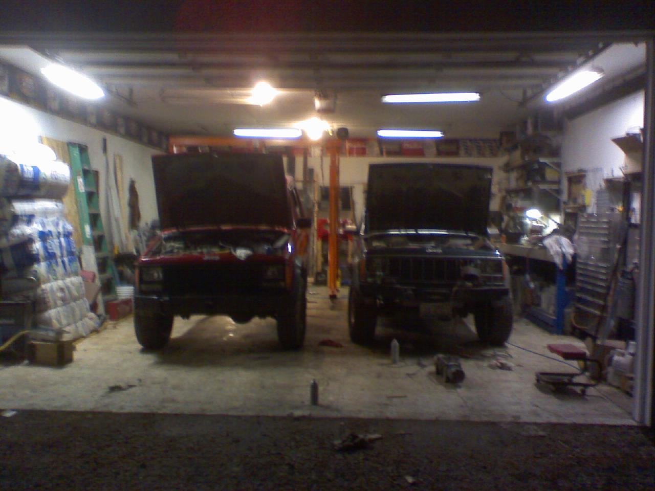 Working on them before an offroad trip