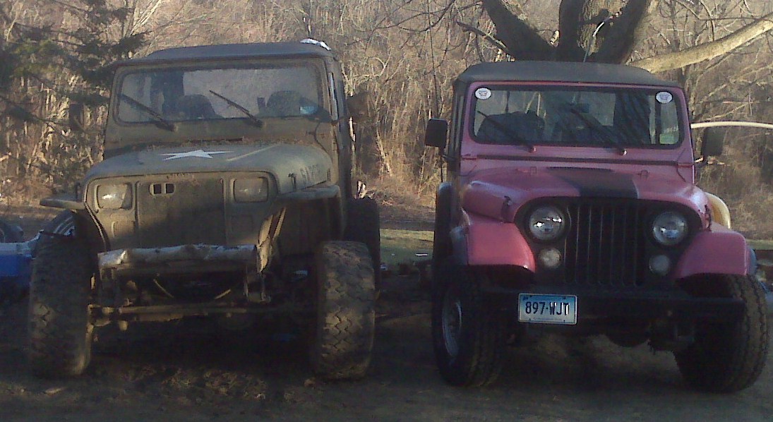 Wife and mine jeep